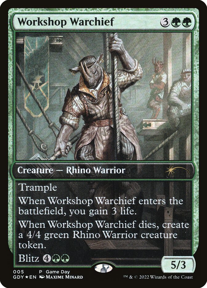 Workshop Warchief 5 (Game Day & Store Championship Promos)  - Full Art Foil | Good Games Adelaide SA