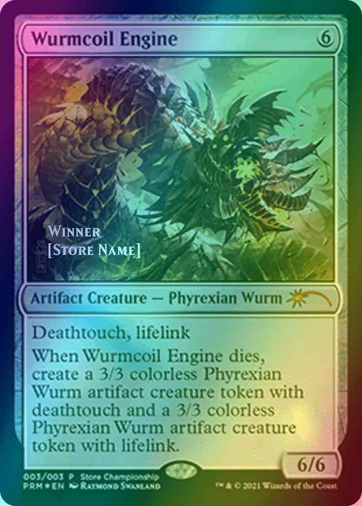 Wurmcoil Engine 3/6 (Game Day & Store Championship Promos)  - Foil | Good Games Adelaide SA