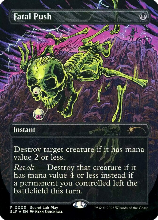Fatal Push 3 (Secret Lair Showdown)  - Borderless Foil | Good Games Adelaide SA