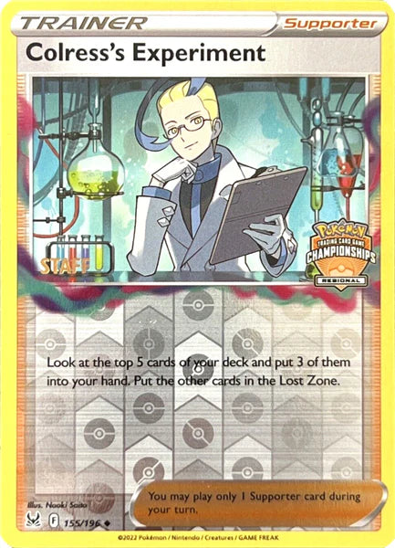 Colress's Experiment Regional Championships Staff 155/196 (League & Championship Cards)  - Reverse Holofoil | Good Games Adelaide SA