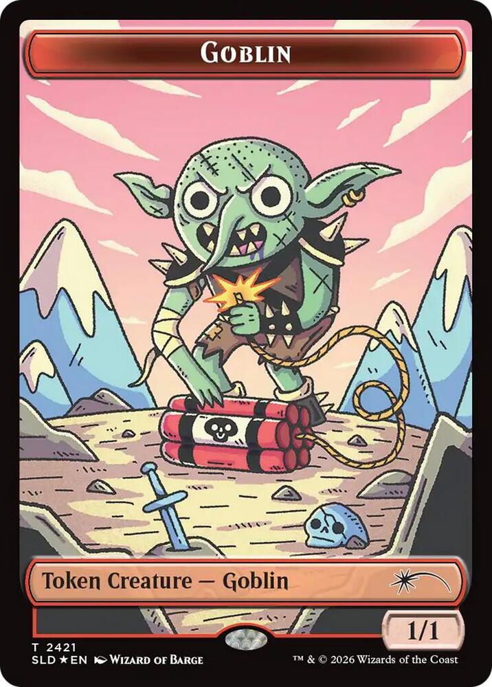 Goblin Token 2421 2421 (Secret Lair Drop Series)  - Foil | Good Games Adelaide SA