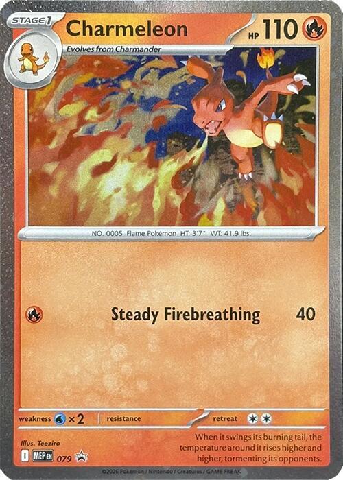 Charmeleon 079 Cosmos Holo 079 (ME: Mega Evolution Promo)  - Holofoil | Good Games Adelaide SA