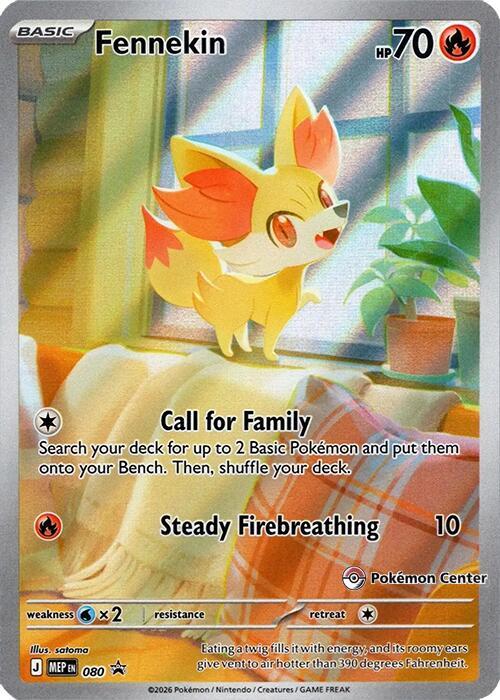 Fennekin 080 Pokemon Center Exclusive 080 (ME: Mega Evolution Promo)  - Holofoil | Good Games Adelaide SA