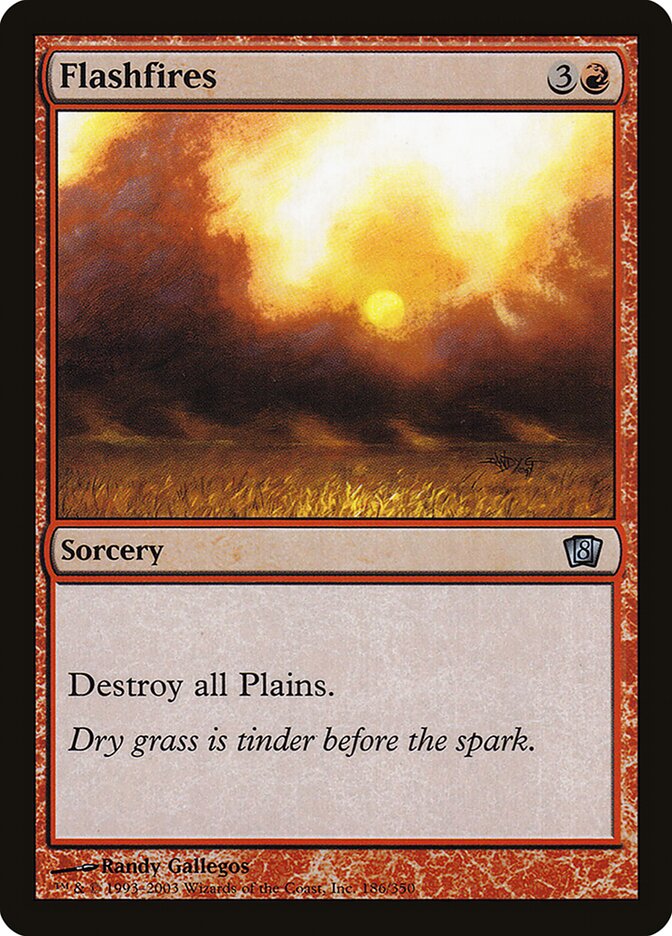 Flashfires 186 (8th Edition)  - Foil | Good Games Adelaide SA