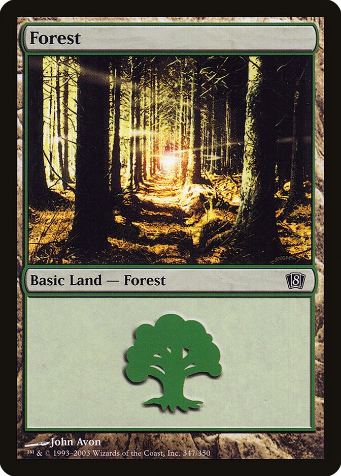 Forest 347 (8th Edition)  - Foil | Good Games Adelaide SA