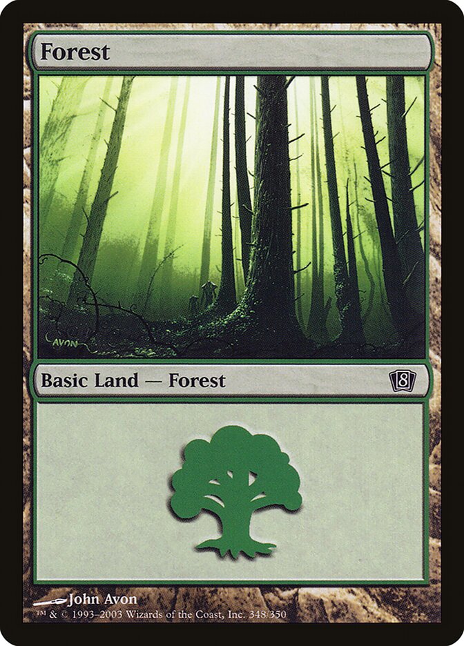 Forest 348 (8th Edition)  - Foil | Good Games Adelaide SA