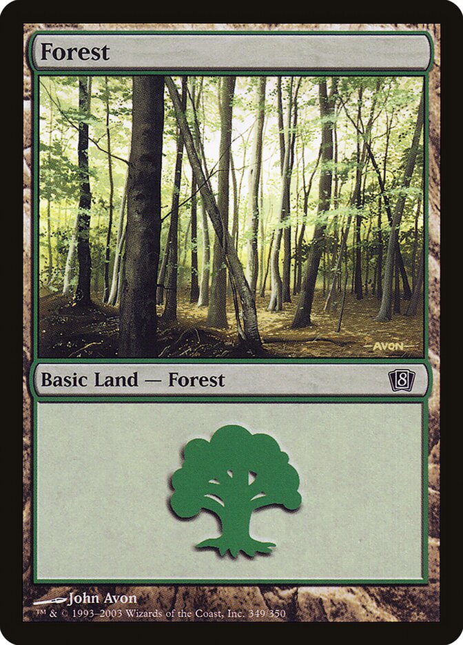 Forest 349 (8th Edition)  - Foil | Good Games Adelaide SA