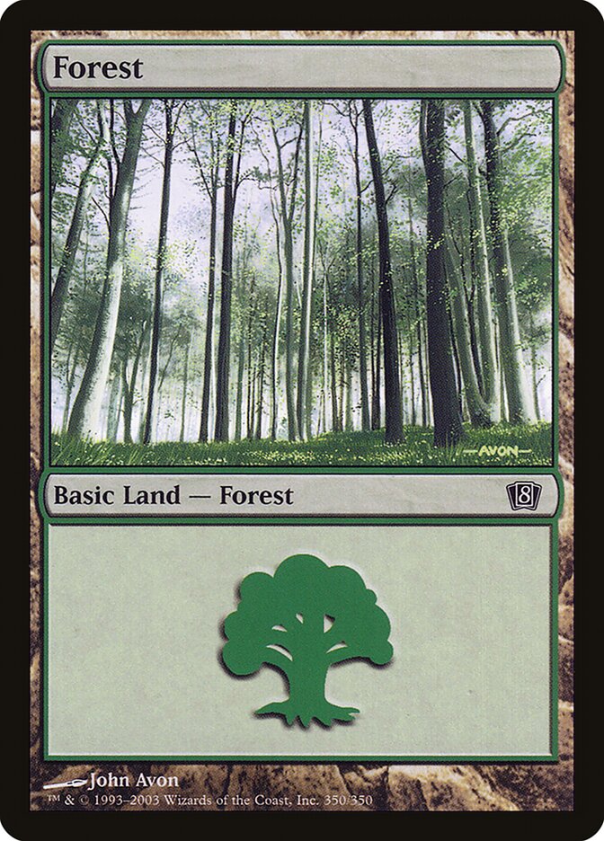 Forest 350 (8th Edition)  - Foil | Good Games Adelaide SA