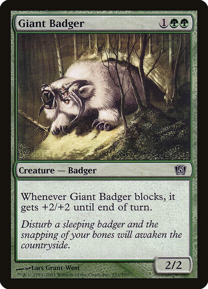 Giant Badger 253/350 (8th Edition)  - Foil | Good Games Adelaide SA