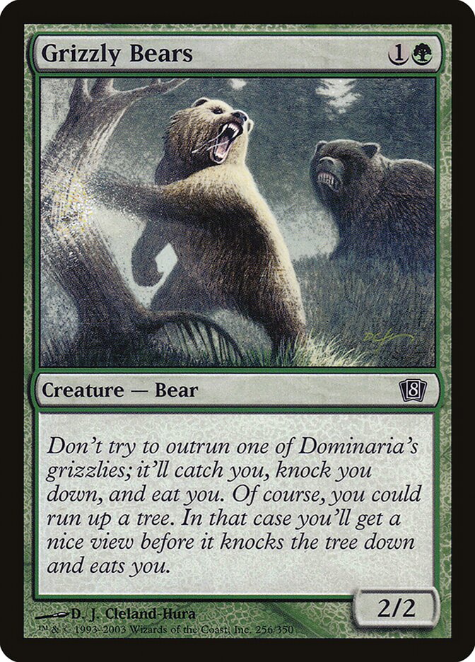 Grizzly Bears 256 (8th Edition)  - Foil | Good Games Adelaide SA