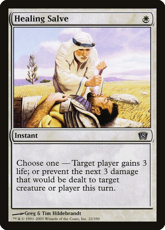Healing Salve 22/350 (8th Edition)  - Foil | Good Games Adelaide SA