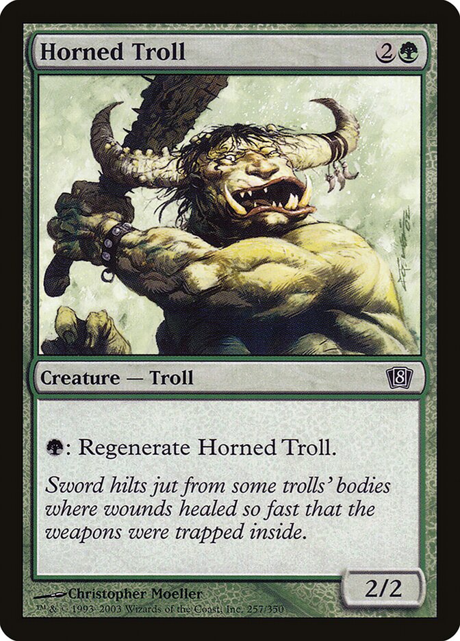 Horned Troll 257 (8th Edition)  - Foil | Good Games Adelaide SA