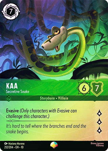 Kaa, Secretive Snake 212/204 (Whispers in the Well)  - Rainbow Foil | Good Games Adelaide SA