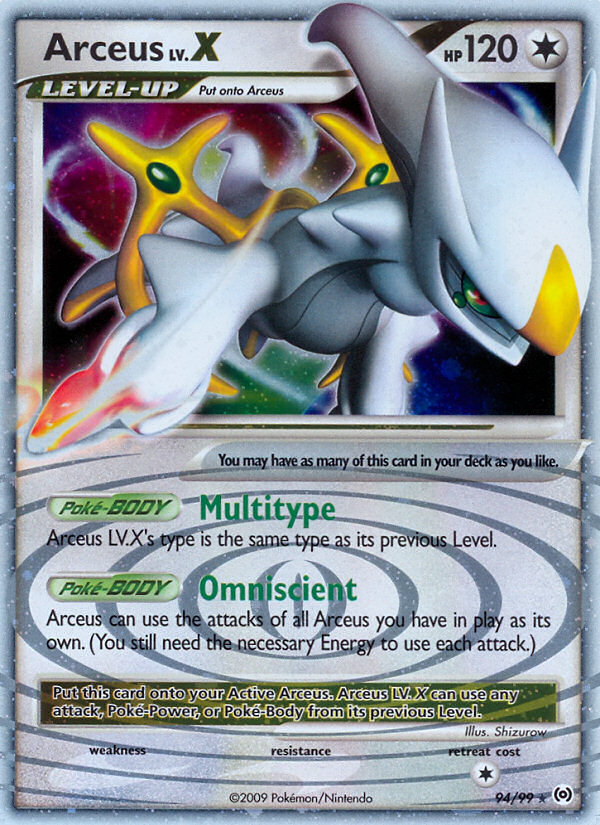 Arceus LV.X (94/99) [Platinum: Arceus] | Good Games Adelaide SA