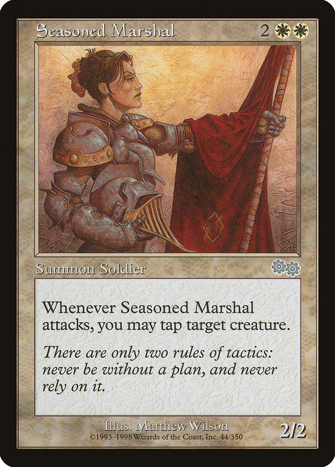 Seasoned Marshal [Urza's Saga] | Good Games Adelaide SA
