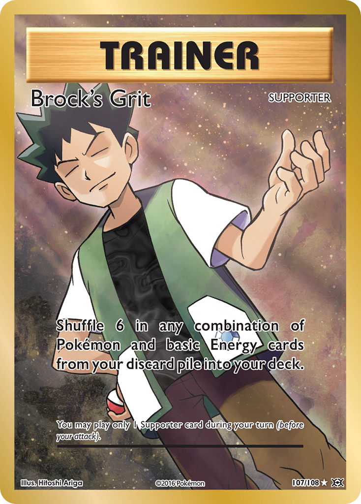 Brock's Grit (107/108) [XY: Evolutions] | Good Games Adelaide SA