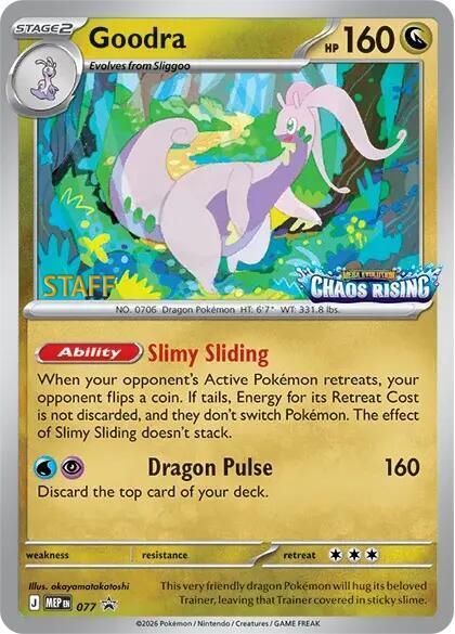 Goodra 077 Staff 077 (ME: Mega Evolution Promo)  - Holofoil | Good Games Adelaide SA