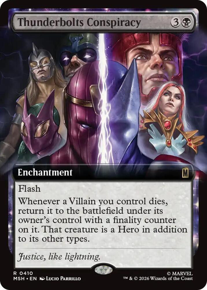 Thunderbolts Conspiracy 410 (Marvel Super Heroes)  - Extended Art Foil | Good Games Adelaide SA