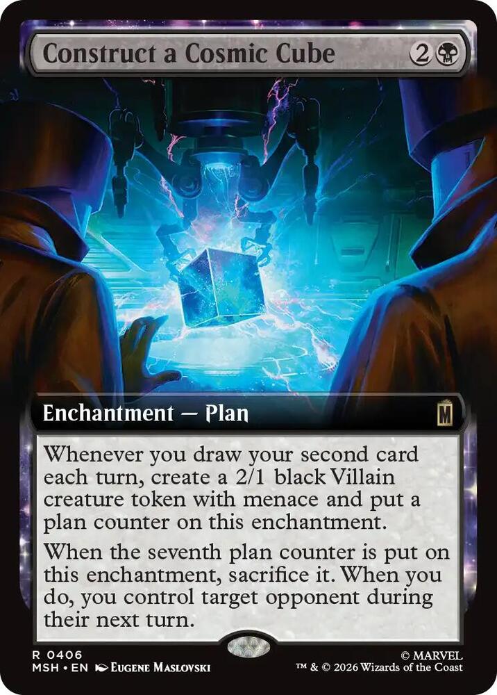 Construct a Cosmic Cube Extended Art 406 (Marvel Super Heroes)  - Foil | Good Games Adelaide SA