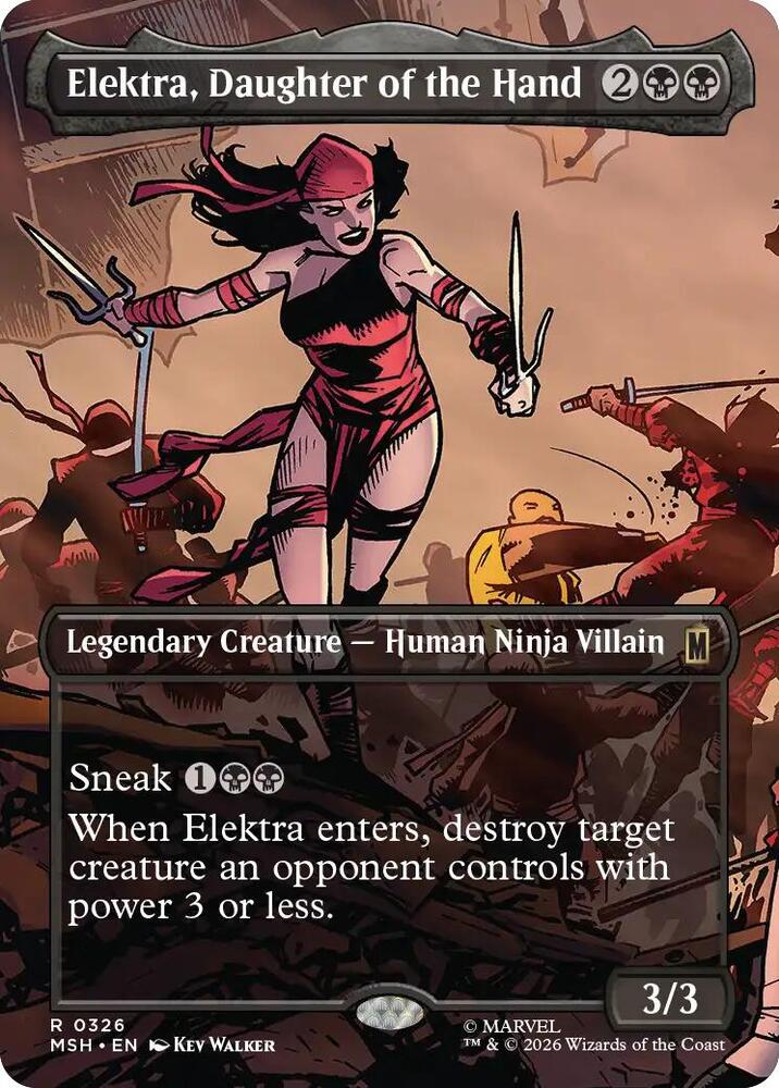 Elektra Daughter of the Hand Borderless 326 (Marvel Super Heroes)  | Good Games Adelaide SA
