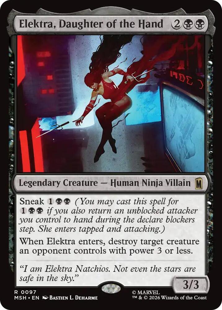Elektra, Daughter of the Hand 97 (Marvel Super Heroes)  - Foil | Good Games Adelaide SA