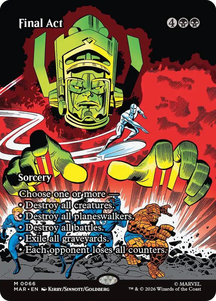 Final Act 66 (Marvel Universe Eternal-Legal)  - Borderless Foil | Good Games Adelaide SA