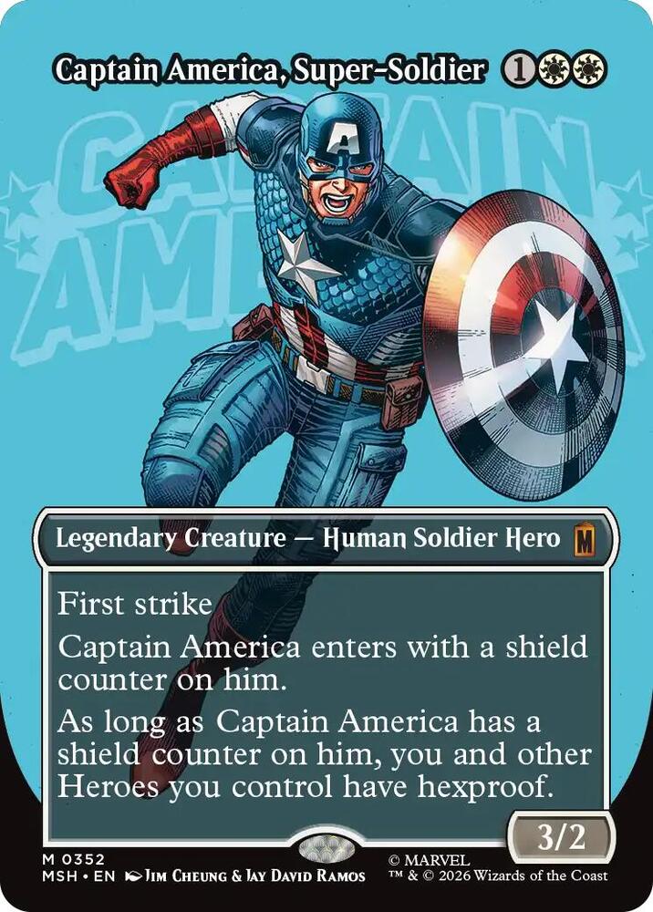 Captain America, Super-Soldier 352 (Marvel Super Heroes)  - Borderless | Good Games Adelaide SA