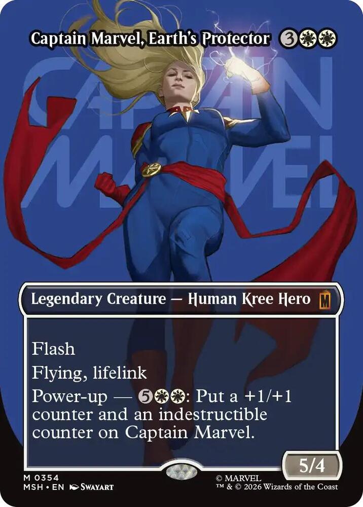 Captain Marvel, Earth's Protector 354 (Marvel Super Heroes)  - Borderless | Good Games Adelaide SA
