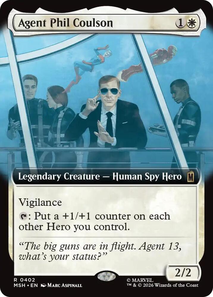 Agent Phil Coulson 402 (Marvel Super Heroes)  - Extended Art Foil | Good Games Adelaide SA