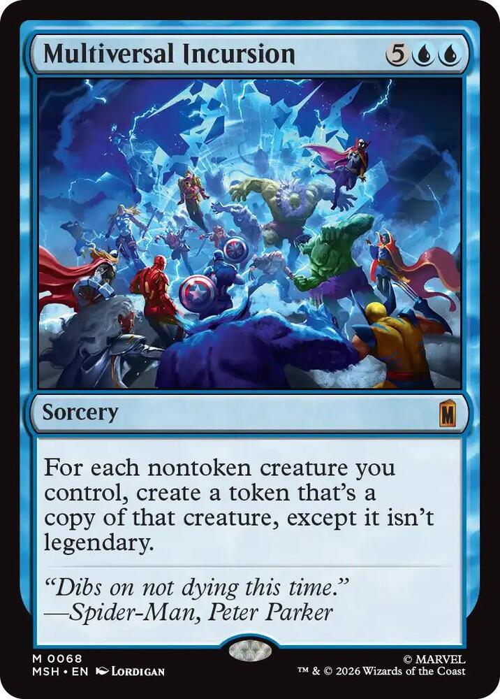 Multiversal Incursion 68 (Marvel Super Heroes)  - Foil | Good Games Adelaide SA