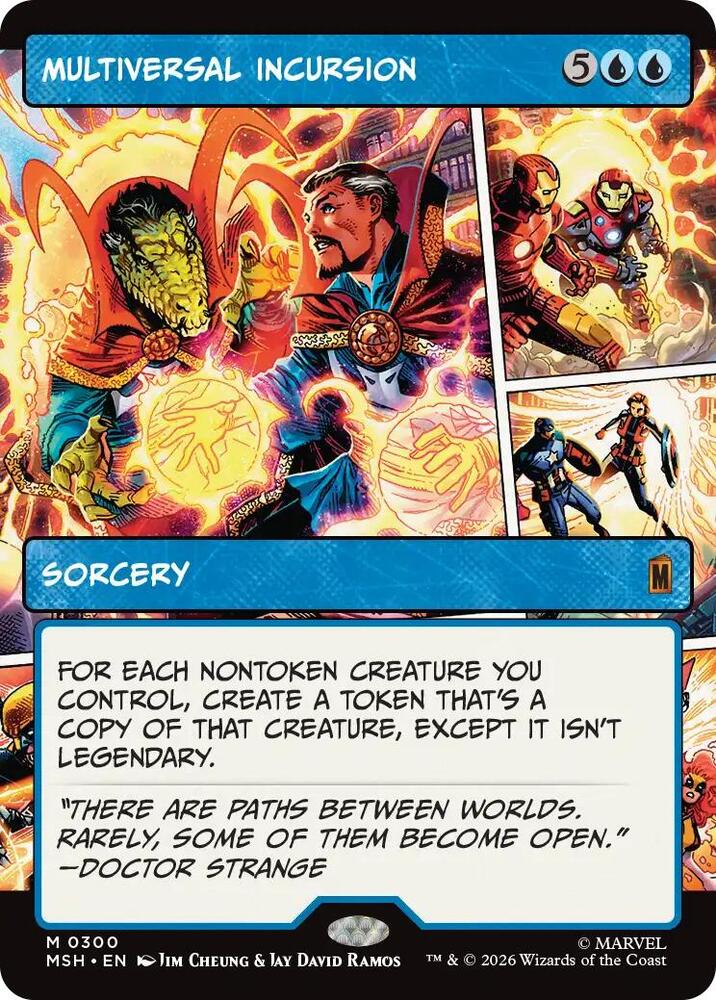Multiversal Incursion 300 (Marvel Super Heroes)  - Showcase Foil | Good Games Adelaide SA