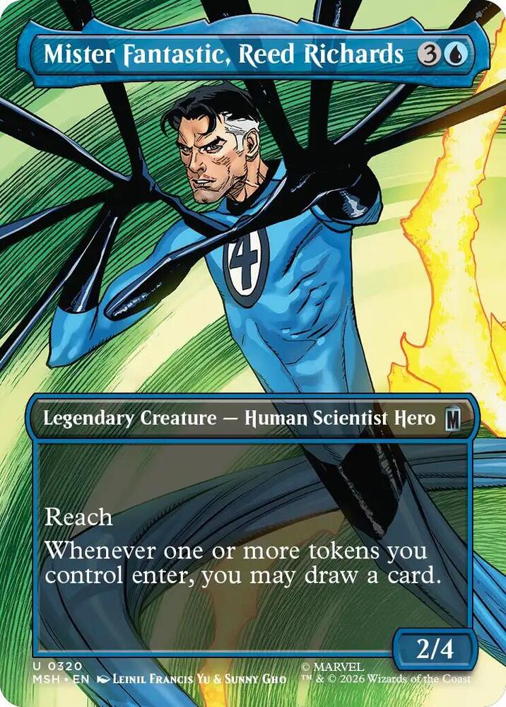 Mister Fantastic Reed Richards Borderless 320 (Marvel Super Heroes)  | Good Games Adelaide SA