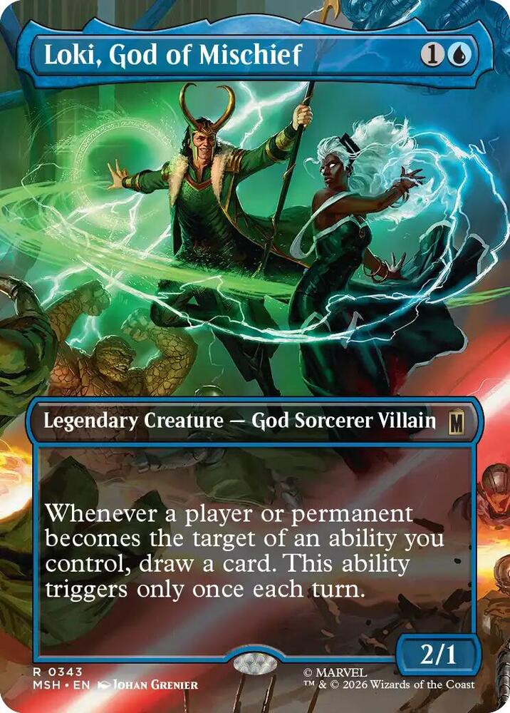 Loki God of Mischief Borderless 343 (Marvel Super Heroes)  | Good Games Adelaide SA