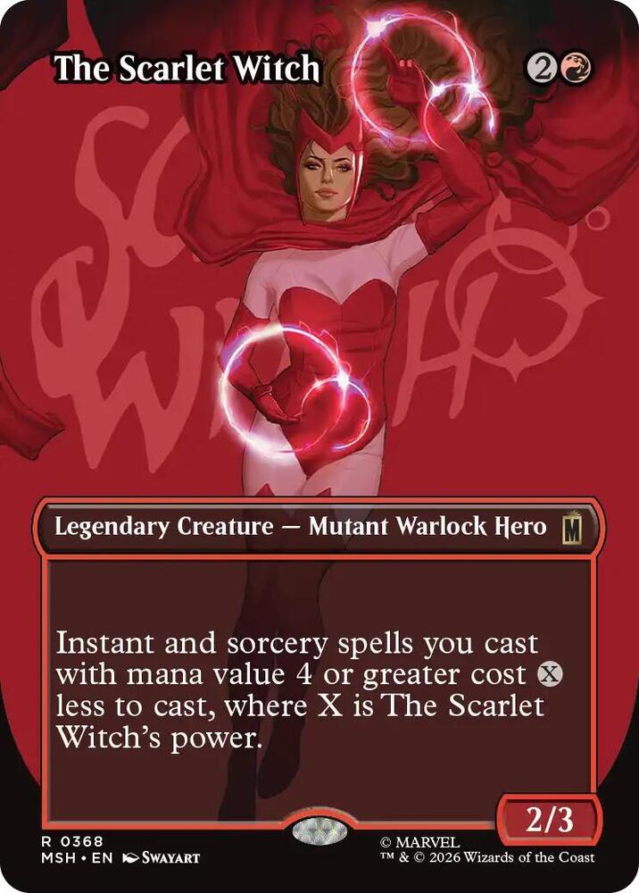 The Scarlet Witch Borderless 368 (Marvel Super Heroes)  | Good Games Adelaide SA