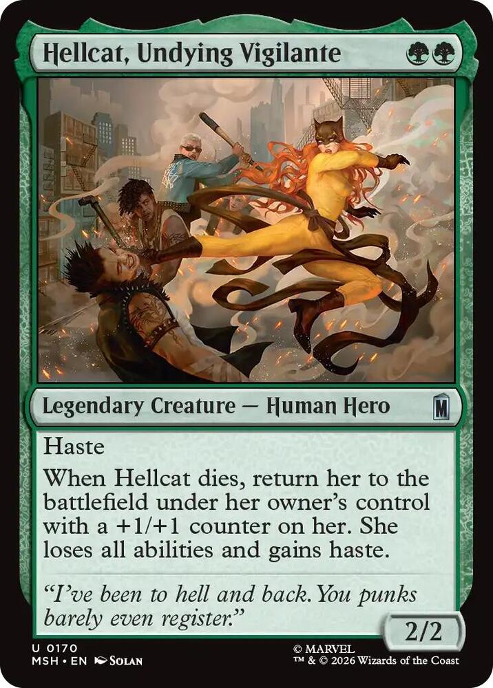 Hellcat, Undying Vigilante 170 (Marvel Super Heroes)  - Foil | Good Games Adelaide SA