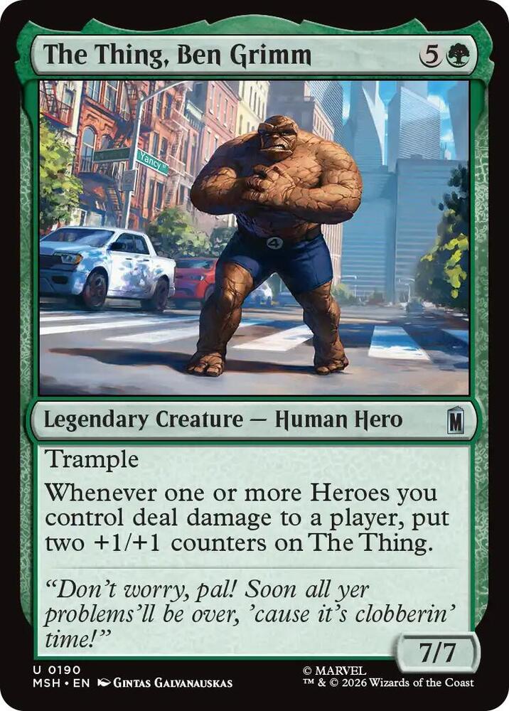 The Thing Ben Grimm 190 (Marvel Super Heroes)  - Foil | Good Games Adelaide SA