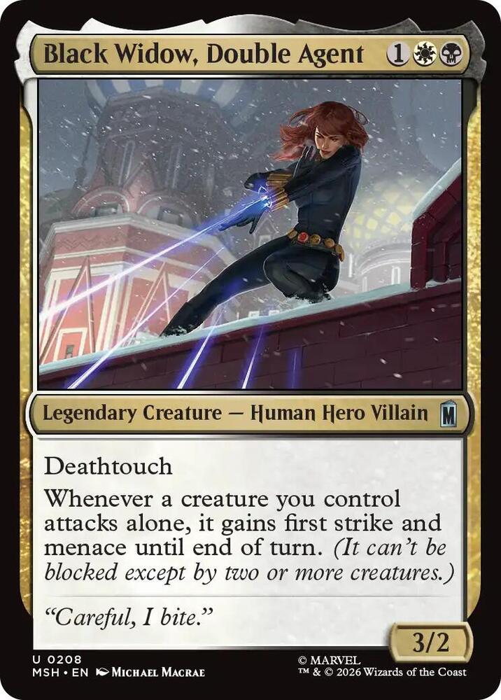 Black Widow, Double Agent 208 (Marvel Super Heroes)  - Foil | Good Games Adelaide SA