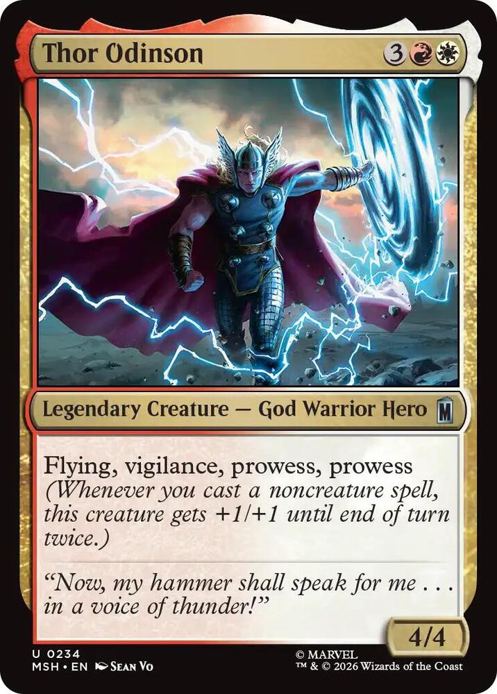 Thor Odinson 234 (Marvel Super Heroes)  - Foil | Good Games Adelaide SA
