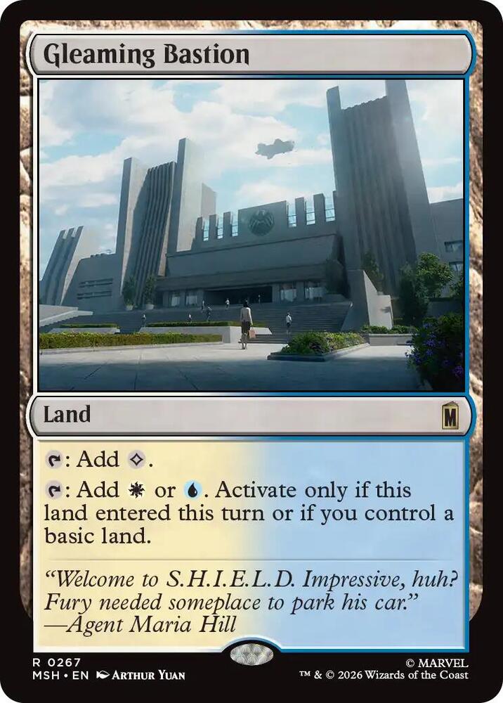 Gleaming Bastion 267 (Marvel Super Heroes)  - Foil | Good Games Adelaide SA