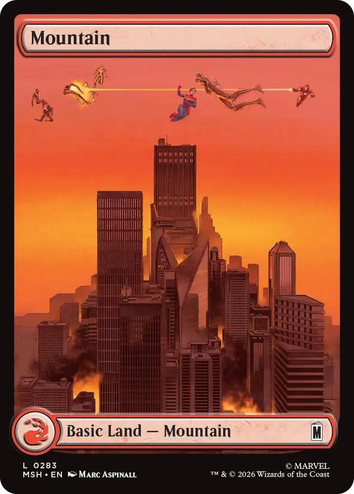 Mountain 0283 283 (Marvel Super Heroes)  - Foil | Good Games Adelaide SA