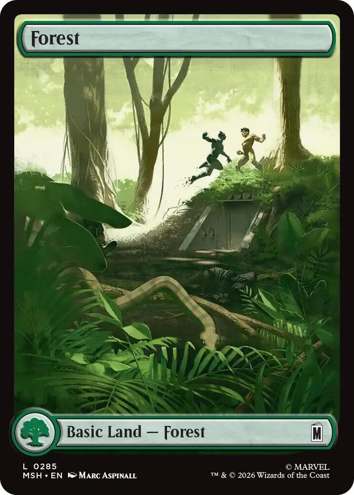 Forest 0285 285 (Marvel Super Heroes)  - Foil | Good Games Adelaide SA