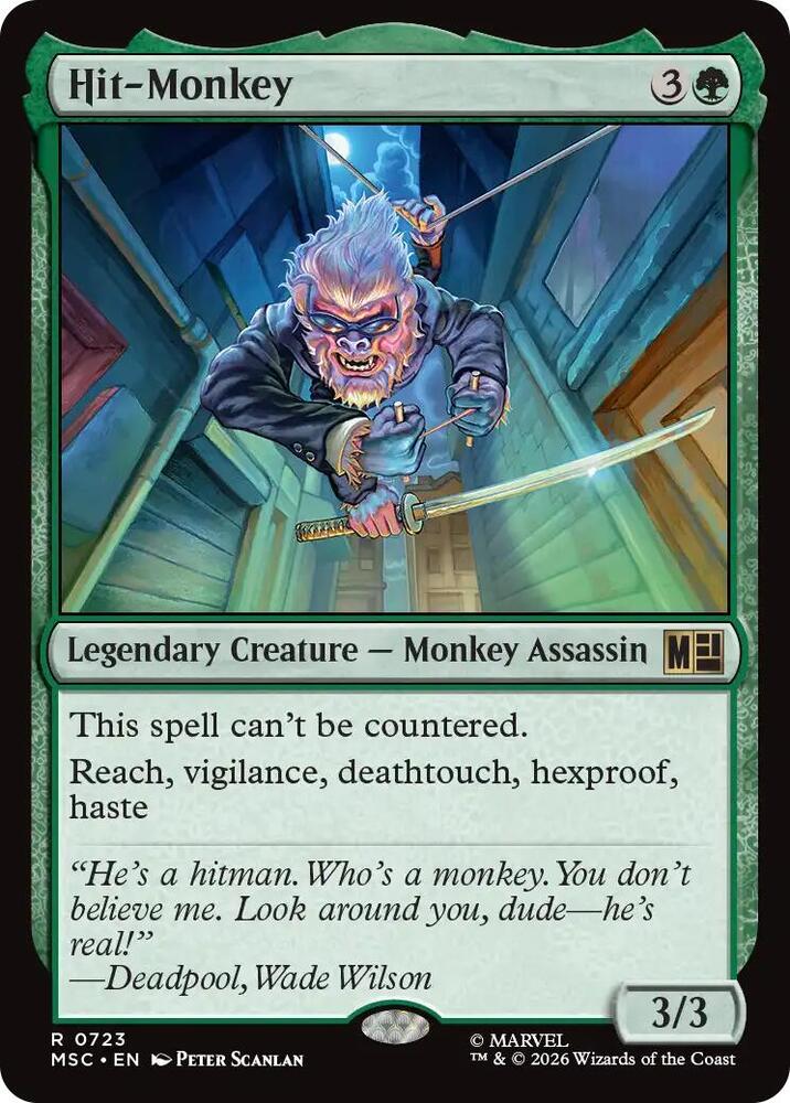 Hit-Monkey 723 (Commander: Marvel Super Heroes)  - Foil | Good Games Adelaide SA