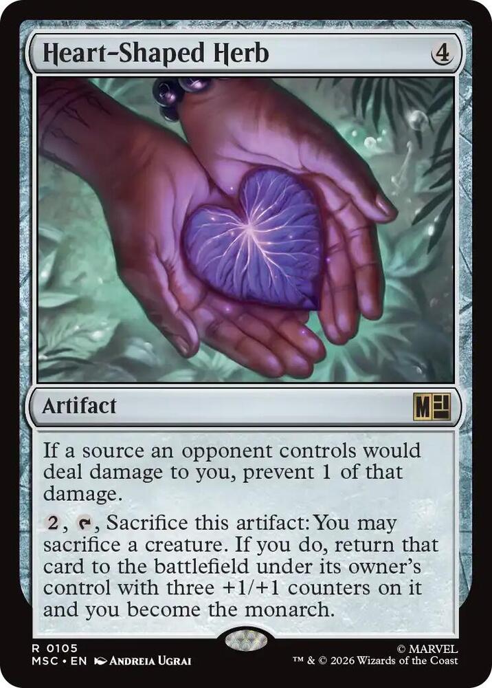 Heart-Shaped Herb 105 (Commander: Marvel Super Heroes)  | Good Games Adelaide SA
