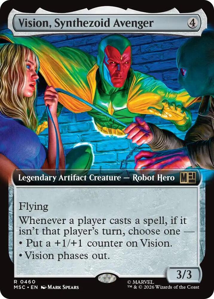 Vision Synthezoid Avenger Extended Art 460 (Commander: Marvel Super Heroes)  | Good Games Adelaide SA