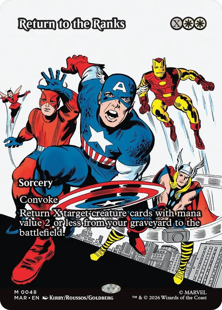 Return to the Ranks Borderless 48 (Marvel Universe Eternal-Legal)  | Good Games Adelaide SA