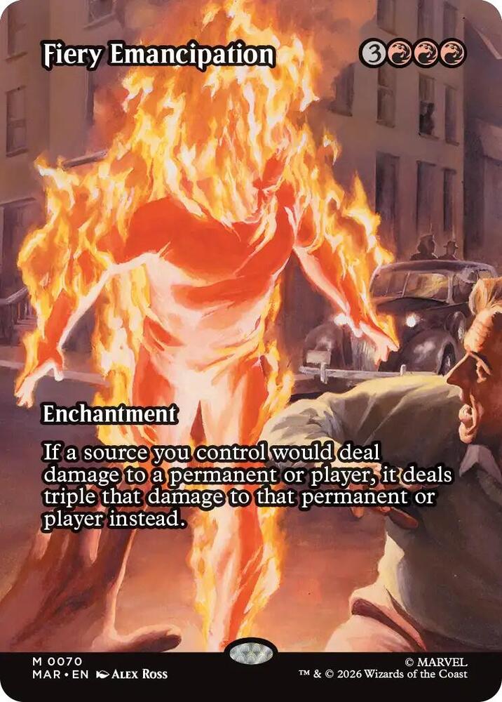 Fiery Emancipation Borderless 70 (Marvel Universe Eternal-Legal)  | Good Games Adelaide SA