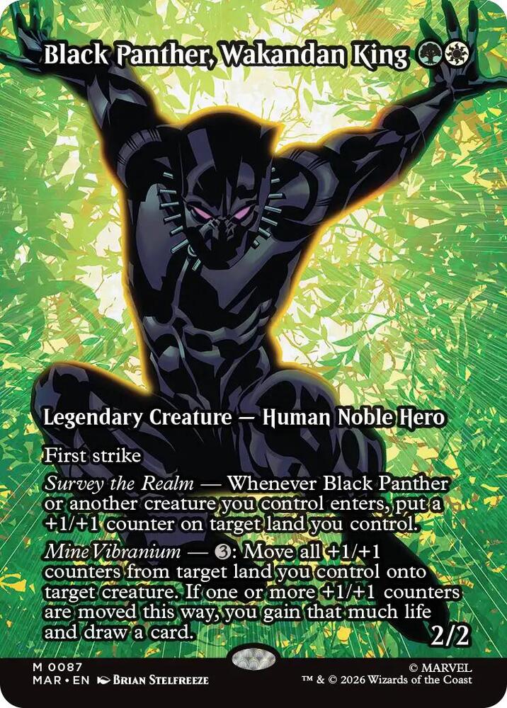 Black Panther Wakandan King Borderless 87 (Marvel Universe Eternal-Legal)  | Good Games Adelaide SA