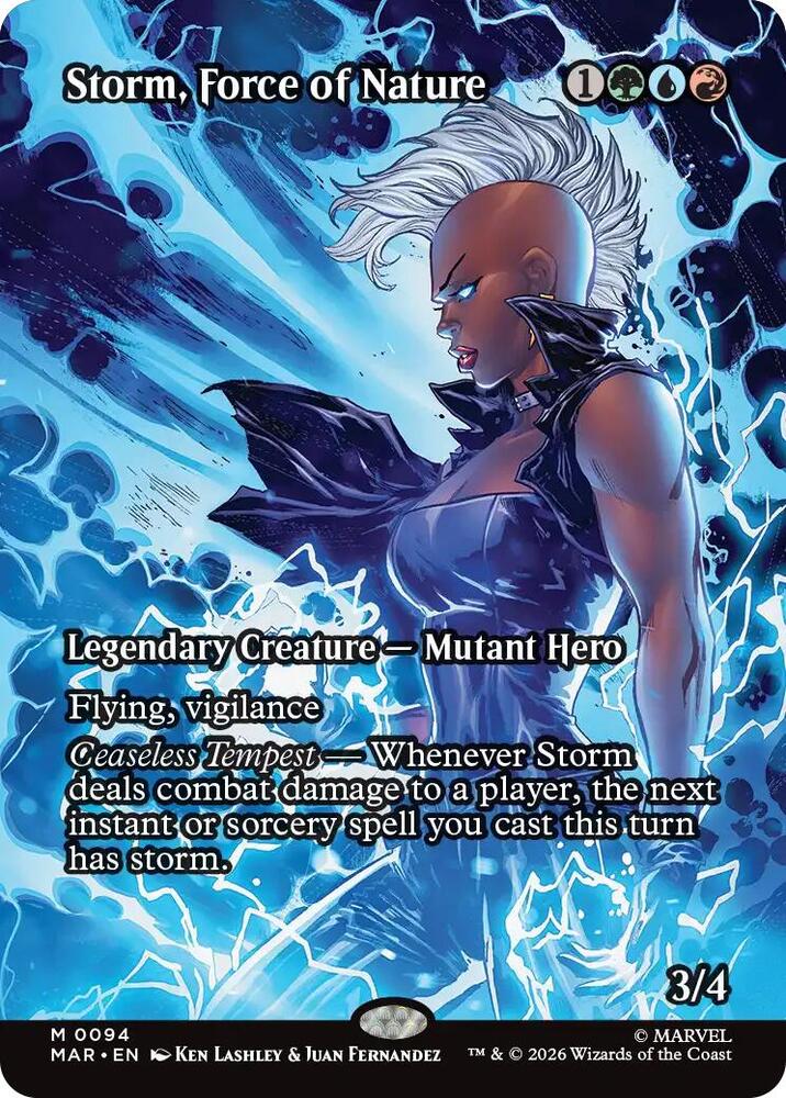 Storm Force of Nature Borderless 94 (Marvel Universe Eternal-Legal)  | Good Games Adelaide SA
