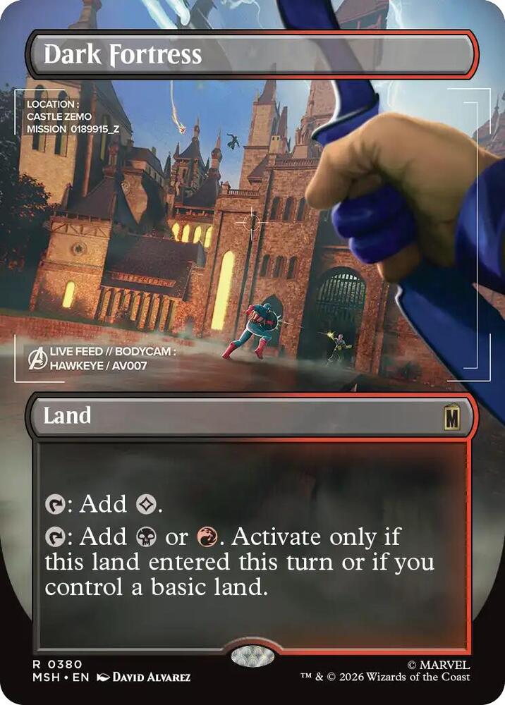 Dark Fortress 380 (Marvel Super Heroes)  - Borderless Foil | Good Games Adelaide SA