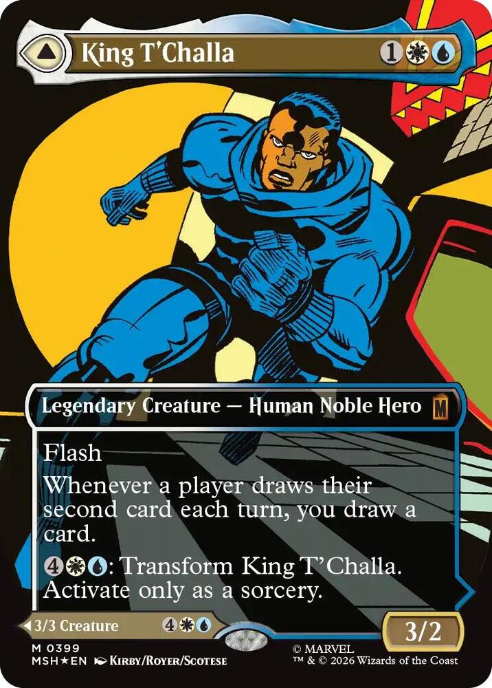 King TChalla Borderless 0399 399 (Marvel Super Heroes)  - Foil | Good Games Adelaide SA